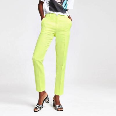 China OEM and ODM Anti-Static Women Fashion Pants Neon Casual Ladies Skinny Pants for sale