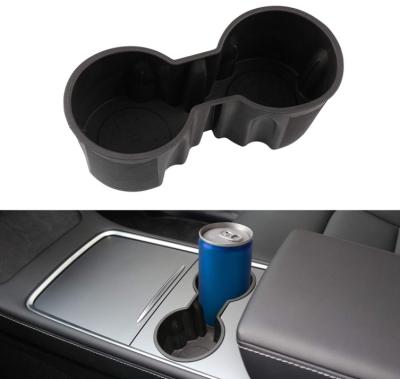 China 2022 2021 Tesla Model Y Model 3 Center Console Cup Holder Strip Insert Modification Accessories for sale