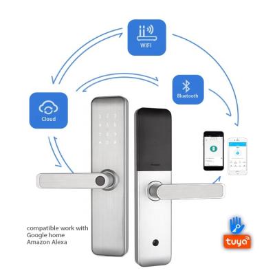 China Hotel Apartments Office Home Smart Home Security System Locks Hotel Lock System Front Door Locks WiFi Zigbee for sale