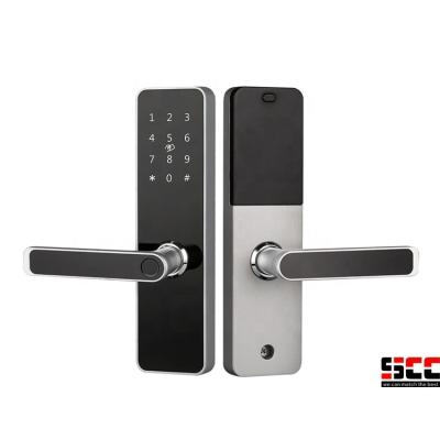 China Keyless Apartments Home Office Hotel OEM Locks Room Door Keypad Fingerprint Lock Home Electronic Digital Biometric ttlock Smart Lock for sale