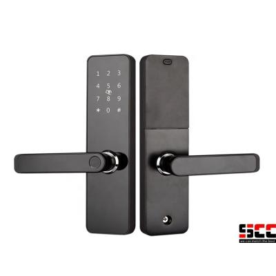 China 2023 Office Apartment Hotel Door Lock Fingerprint Door Handle Nfc Door Lock TT Smart Digital Fingerprint Home Locks Smart WiFi WiFi for sale