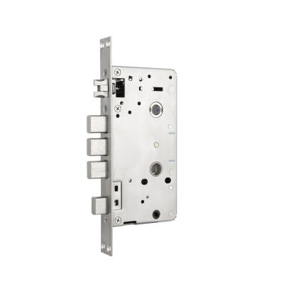 China Electric Door Lock 304 SS 6068 Mechanical Lock Mortise Fingerprint Door Lock Wooden or Metal Body for sale