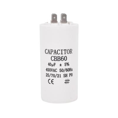 China Air Conditioner Compressor CBB60 Washing Machine Start Capacitor 10uF/16uF/20uF/35uF/45uF/50uF/60uF 450v for sale