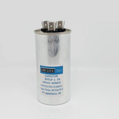 China air conditioner compressor 45uf 450v aluminum capacitor and mpp cbb65 air conditioner capacitor shipping and handling in good price for sale