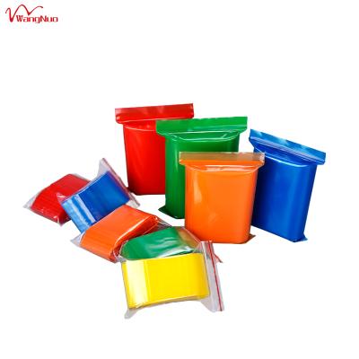 China Food Zip Lock Plastic Bag Translucent Colorful Resealable PE Recyclable Custom Printing Small Plastic Bag Custom Printing for sale