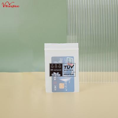 China Custom 8 X 12 cm Logo Plastic PE Cornstarch Ziplock Biodegradable Biodegradable Frosted Bag For Food Packaging for sale