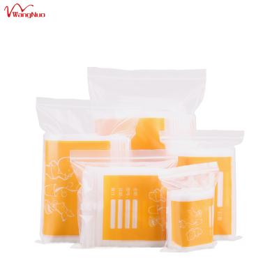 China Recyclable Wholesale Programmable Dispensing Medicine Printed Medical Clear CPE Zipper Lock Plastic Bags With Logo for sale