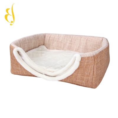 China Custom Factory Orthopedic Comfortable Multifunctional Dog Bed Sofa Warm Malleable Nest Waterproof for sale