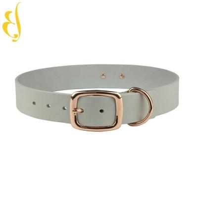 China Sustainable Luxury Dog Accessories Rose Gold Buckle Fashion Luxury Dog Collars for sale