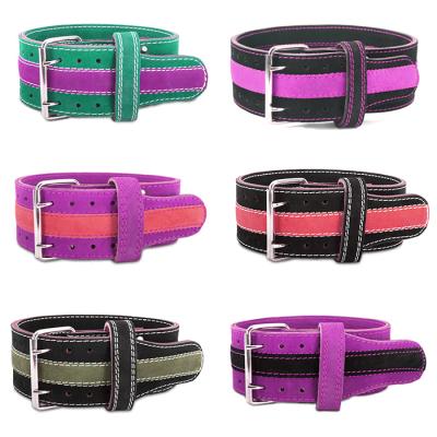 China Cowhide / Customized Customized Real Leather Material Power Weightlifting Belt for sale