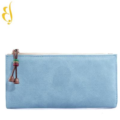 China RFID Personalized Forever High Quality Custom Zipper Woman Leather Wallets for sale