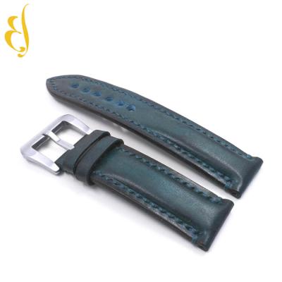 China Leather Clasp Genuine Leather Vintage Handcrafted Man's Radian Watch Straps for sale