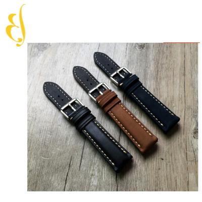 China The Customized Watch Classic Handmade Suede Leather Strap Watch Bands 16 18 20 22 24 26MM Leather for sale