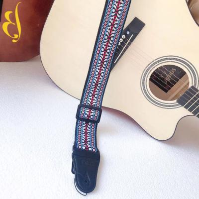 China Wholesale Guitar Lover Embroidery Woven Belt Instrument Accessories Guitar Strap for sale