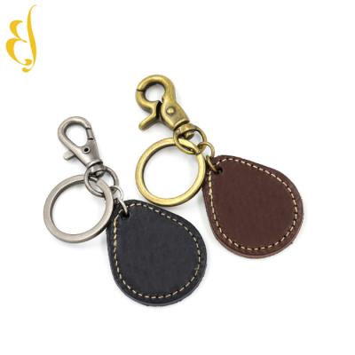 China Decoration Originality Cowhide Zinc Alloy Hook Waist Hung Band Key Chain for sale