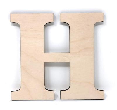 China Okly Aluminum CNC Machining Custom Wooden English Letter For Decoration Custom Bamboo Letters for sale