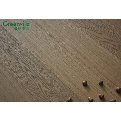 China Hot Modern! 100% Natural Solid Wood Flooring Hot Sale In USA Oak Engineered Hardwood Super Matte Brushed Flooring for sale