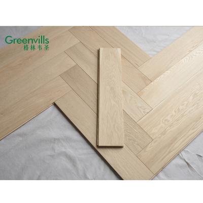 China Oak Wood Flooring Herringbone Unfinished Guangzhou Modern Good Prices for sale