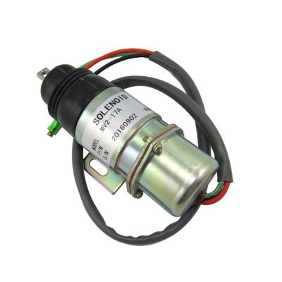 China Automotive Industry 24V Fuel Shutoff Solenoid MV217A MV2-17A 1819100520 Cut Out Solenoid 181910-0520 For Lift With Motor 4JG1 4JG2 6BG1 6BB1 FD115-6 for sale