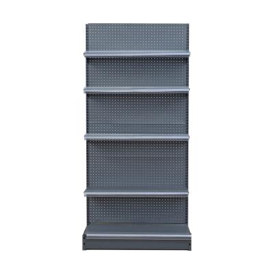 China Customized Single Sided Gondola Display Shelving Supermarket Rack Single Supermarket Shelves for sale