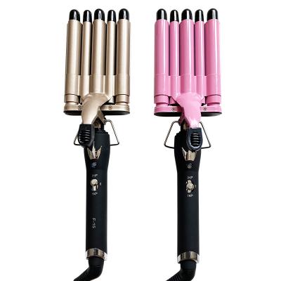 China Wave Hair Curving Braysle Three 5 Barrel Hair Curling Iron Magic Wand Hair Crimper Adjustable Ceramic Curling Iron for sale