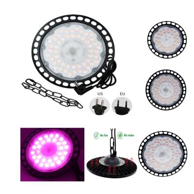 China Seed Starting Braysle 100W 150W 200W UFO Full Spectrum SMD2835 NO TO FAN NO NOISE Enhanced Full Spectrum Led To Grow Light For Indoor Plants for sale