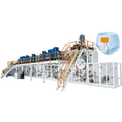 China Paper Industry Pull Up Pants Diapers Manufacturing Machine Adult Diaper Production Line Pull Up Diapers Machine for sale