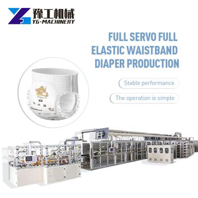 China Paper Industry Baby Pull Up Diaper Production Line Diaper Making Machine for sale