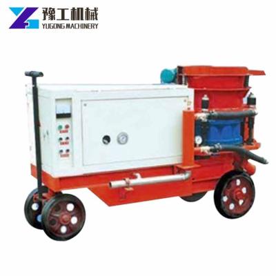 China Electric dry construction material compressed air source motor gunite mixing shotcrete machine with price for sale