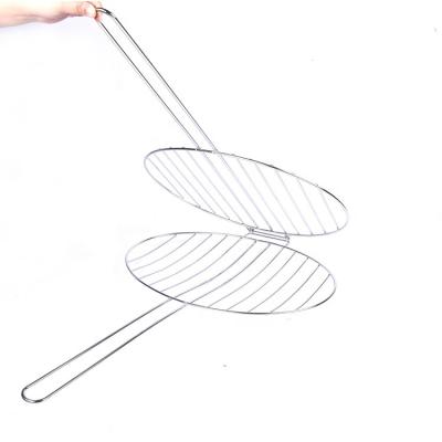 China Disposable Plain Weave Stainless Steel Round Shape Barbecue Grill Wire Mesh Screen for sale