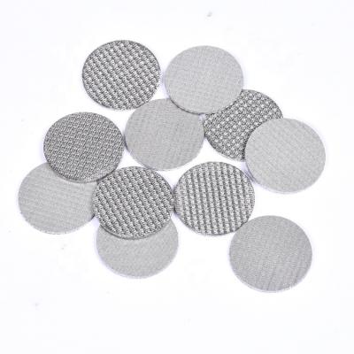 China Plain / Twill / Dutch Weave Sintered Stainless Steel Metal Wire Mesh Filter Disc for sale