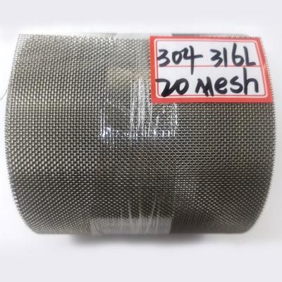 China Plain Weave 11 Mesh x 0.8mm Stainless Steel 304 316 Powder Coating Security Woven Wire Mesh for sale