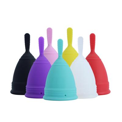 China Women Monthly Period 100% Medical Silicone Collapsible Eco-friendly Reusable Menstrual Cup for sale