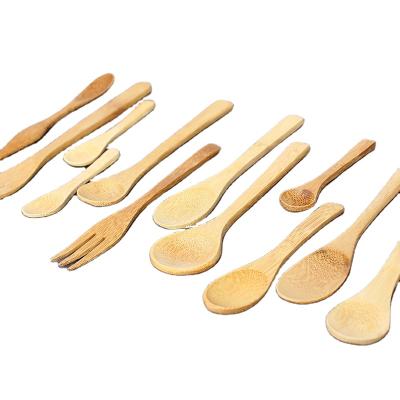 China Small Bamboo Wooden Baby Ice Cream Eco-Friendly Sustainable Sustainable Health Mini Coffee Spoon for sale