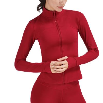 China Fashion Wholesale Custom Women's High Neck Women's Fitness Suit S/M/L/Xl Zipper Sports Fitness Yoga Suit for sale