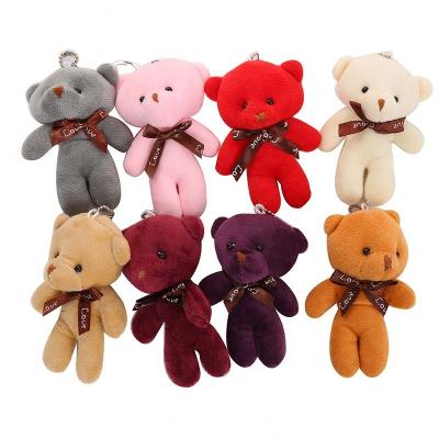 China Pretty Gift OEM Manufacturer Custom Miniature Teddy Bear Mini Key Chain for sale