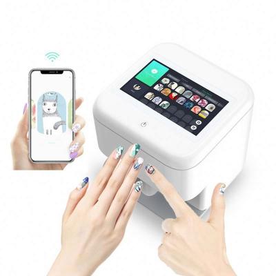 China Innovation 2022 Smart Fashion 3D Nail Printer 5 Fingers Digital Nail Art Convenient/Easy Operation/DIY/Save Time/3D Digital New for sale