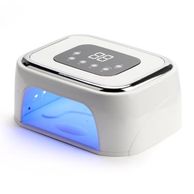 China 2022 OEM/ODM Best 80W Battery UV Gel Nail Dryer Portable Cordless Rechargeable UV LED Hand Lamps 2 UV Nail Lamp XY-2230 for sale