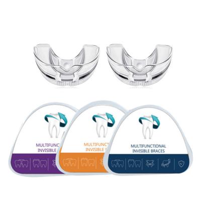 China Stage 1-3 Soft To Hard Sleep Braces For Teeth Cheap Dental Orthodontic Silicon Invisible Non Invisible Braces Supplier Fake For Teeth for sale