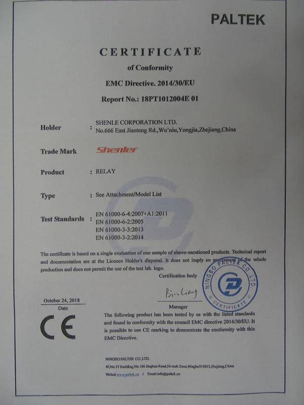 CE - Shenle Corporation Ltd.