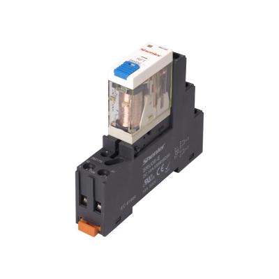 China Shenler RFT2CO024LT+SRU08-E interface sealed relay plus socket 24VDC 8A dpdt dc/dc solid state relay 200a ve-r02 5a /220vc for sale