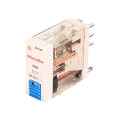 China Shenler relay RFT1CO615LT 5pin 230VAC slim conversopm sealed electromagnetic alarm relay output transparent 5v relay module for sale