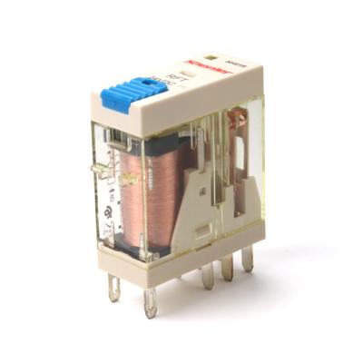 China Shenler Relay RFT2CO524LT 2 Pole 8 Pin 24VAC Sealed Slim Electromagnetic Relay General Purpose With TEST Key Led And for sale