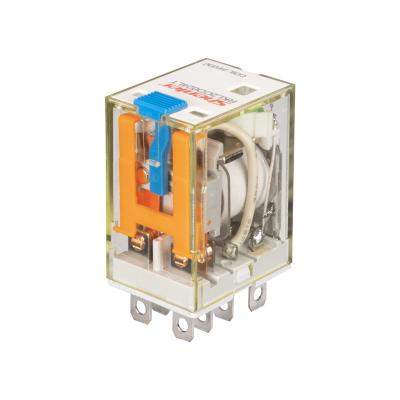 China Shenler RKL2CO024LT Power Relay 2 Pole 10A 24VDC LED TEST Key Solid State Relay Transparent Sealed Miniature Power 24v 24vdc for sale