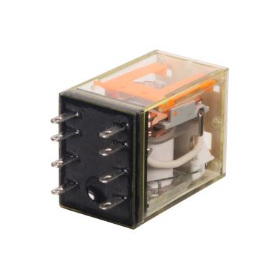 China Shenler RKE2CO730LS Miniature Sealed Relay 2 General Purpose 7A 230VAC LED Post Sealed Power Relay Transparent Repeater for sale