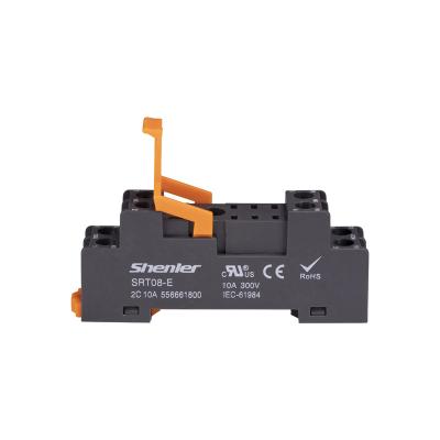 China Shenler SRT08-E custom china screw 16*73.3*29.2mm sealed OEM socket relay mk2p economical slim relay with transparent base for sale