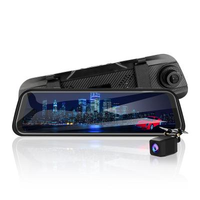 China Ausek Custom 360 Degree HD Dvr 2 Lens Rearview 4g Full Mirror Car Camera 4k Wifi 1080P Dash Dual Cam for sale