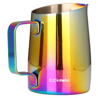 China New Style Viable Milk Pitcher Stainless Steel Bartender Steam Pitchers Milk Jug Mug for sale