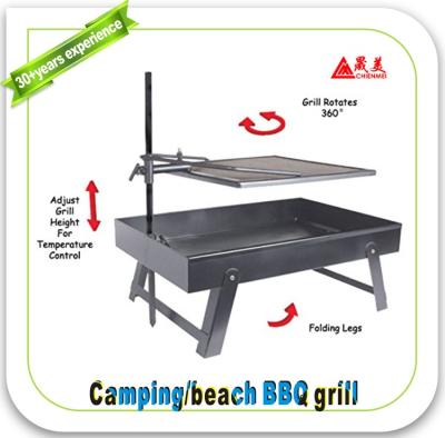 China Easily Cleaned Easy To Clean New Outdoor Style BBQ Grill 2 Height Stainless Steel Camping Adjustable Layers for sale