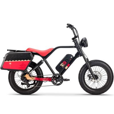 China Vintage 48v Vintage Tire Electric Bikes Aluminum Alloy Japanese 750w Long Range Electric Bike Fat Tire for sale